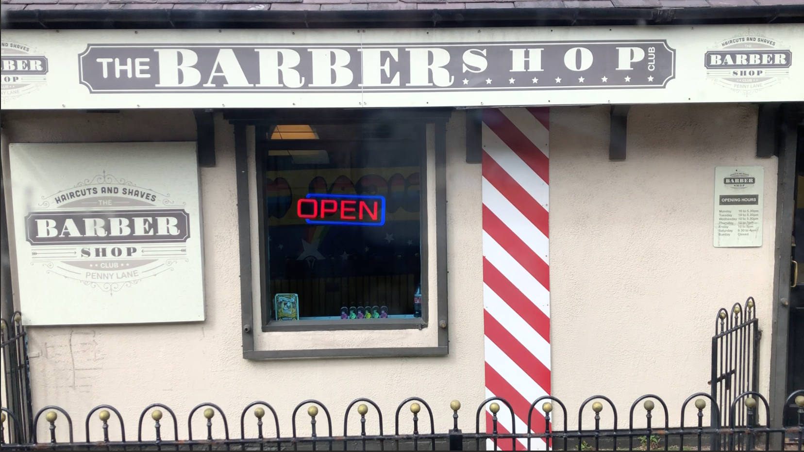 barber shop in Penny Lane